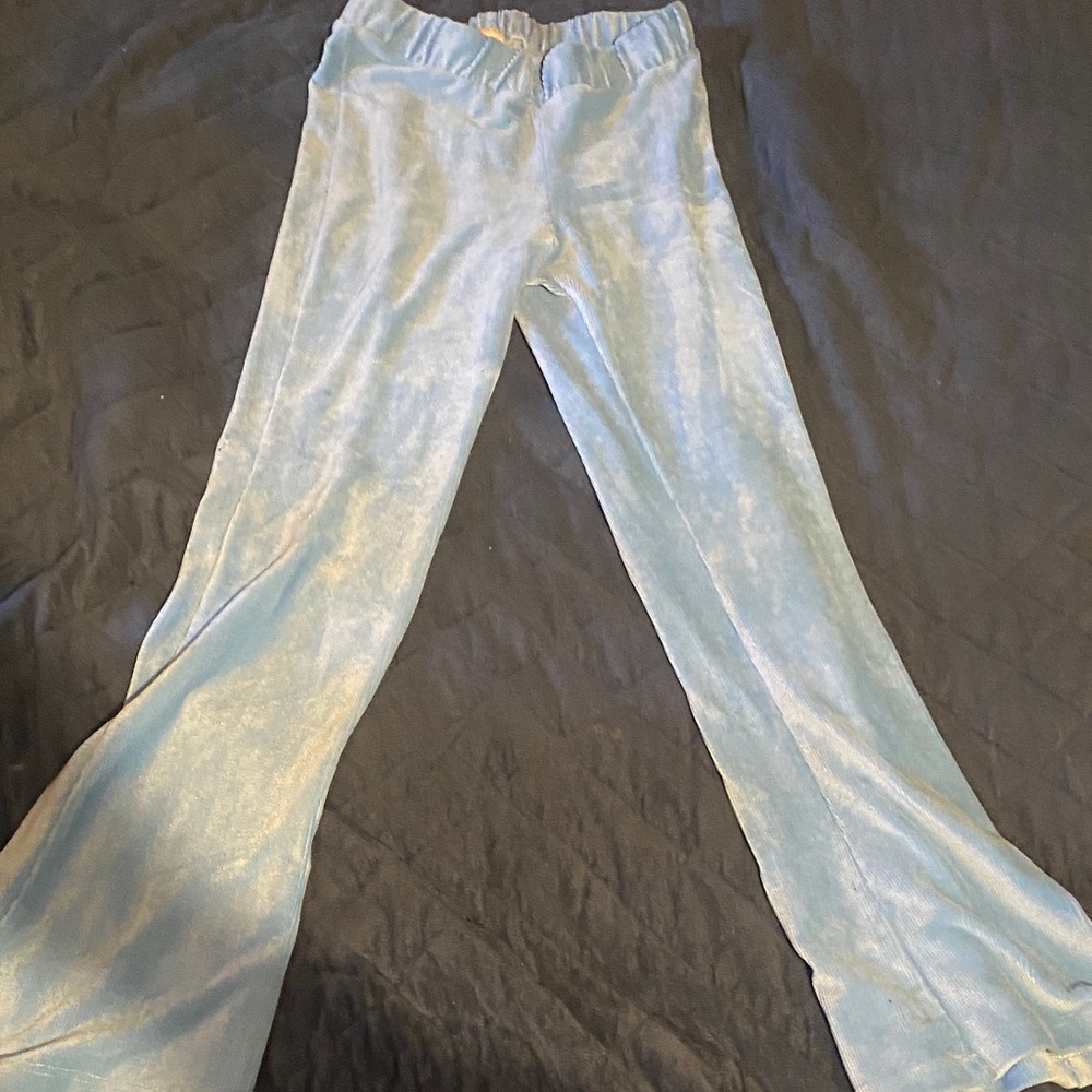 Forever 21 Kids Sky Blue Velour Pants